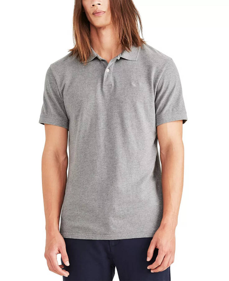 Men's Icon Slim-Fit Embroidered Logo Polo Shirt Grey Heather - 1