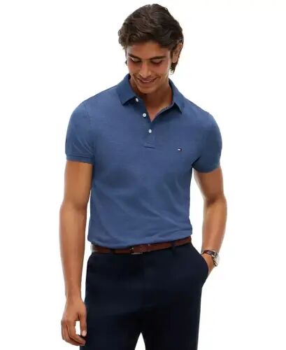 Men's Iconic 1985 Slim-Fit Polo Shirt - Aegean Sea Heather - 1