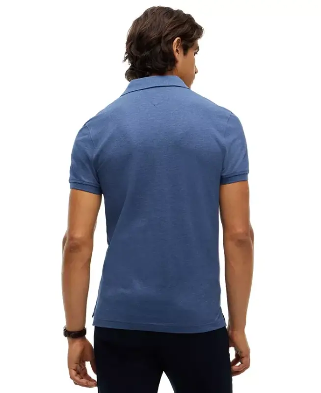 Men's Iconic 1985 Slim-Fit Polo Shirt - Aegean Sea Heather - 4