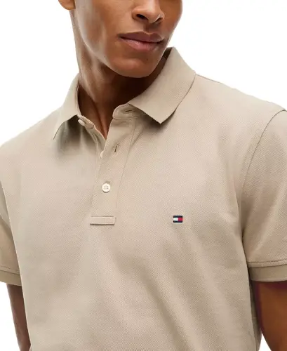 Men's Iconic 1985 Slim-Fit Polo Shirt - Sandalwood - TOMMY HILFIGER (1)