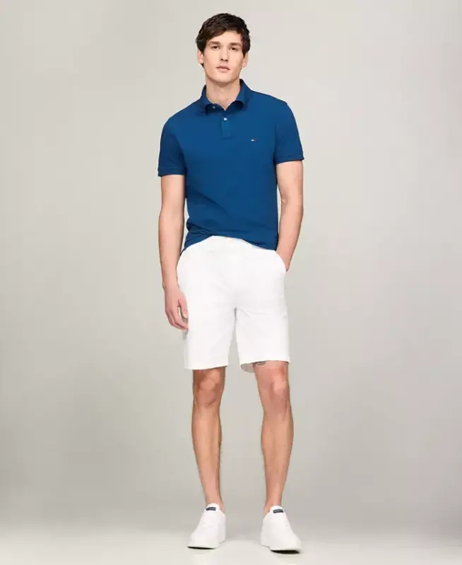 Men's Iconic 1985 Slim-Fit Polo Shirt - Vibrant Indigo - 2