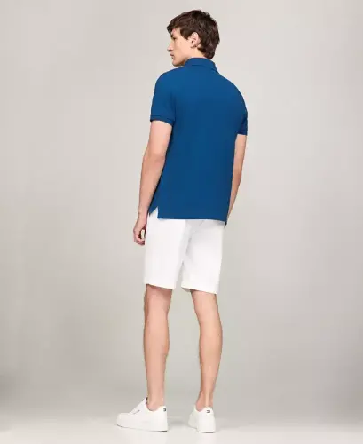 Men's Iconic 1985 Slim-Fit Polo Shirt - Vibrant Indigo - 4