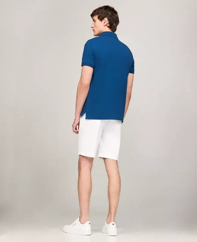 Men's Iconic 1985 Slim-Fit Polo Shirt - Vibrant Indigo - 4