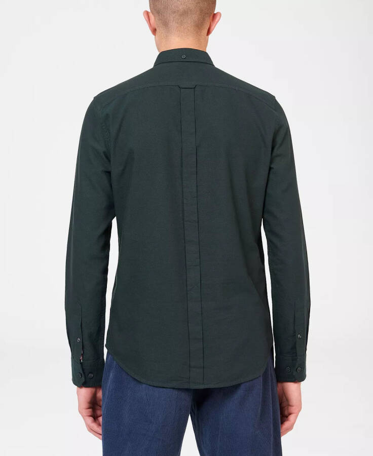 Men's Iconic Oxford Single-Pocket Button-Down Long-Sleeve Shirt Dark Green - 2