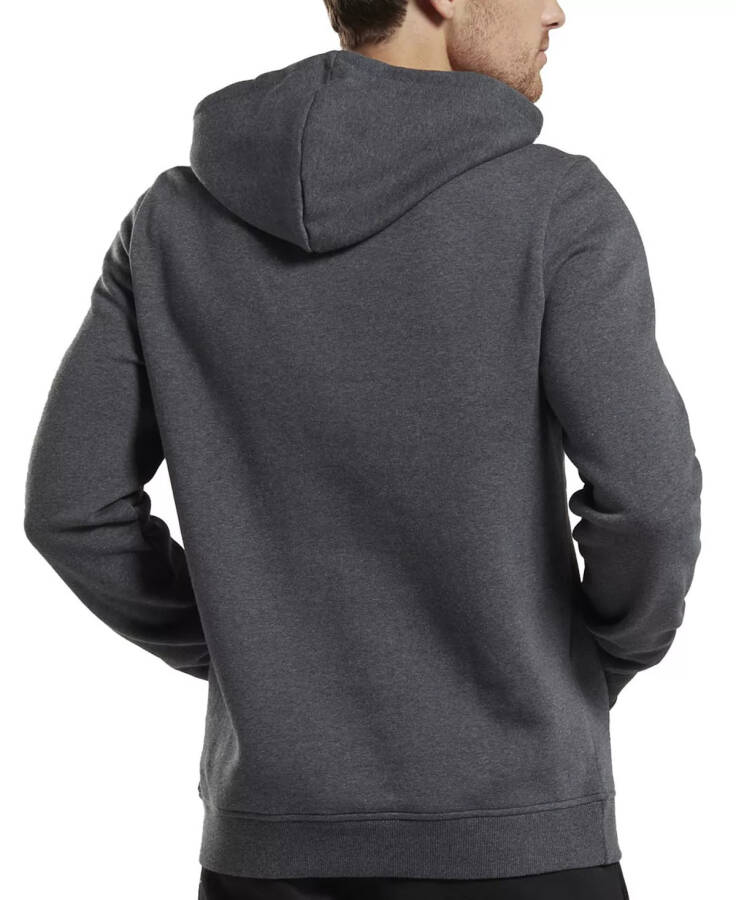 Men's Identity Classic-Fit Stacked Logo-Print Fleece Hoodie Dgh / Wht - 12