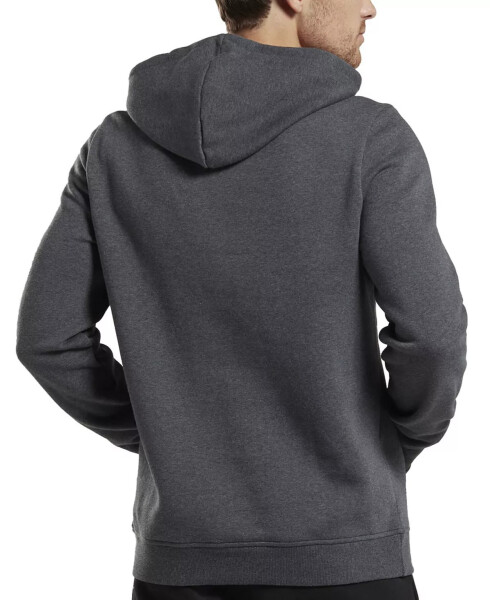 Men's Identity Classic-Fit Stacked Logo-Print Fleece Hoodie Dgh / Wht - 2