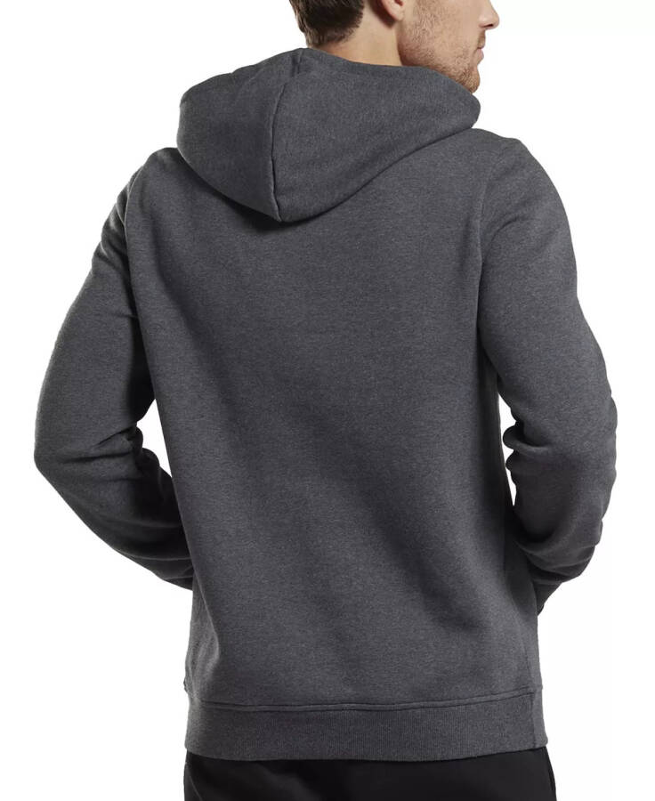 Men's Identity Classic-Fit Stacked Logo-Print Fleece Hoodie Dgh / Wht - 7