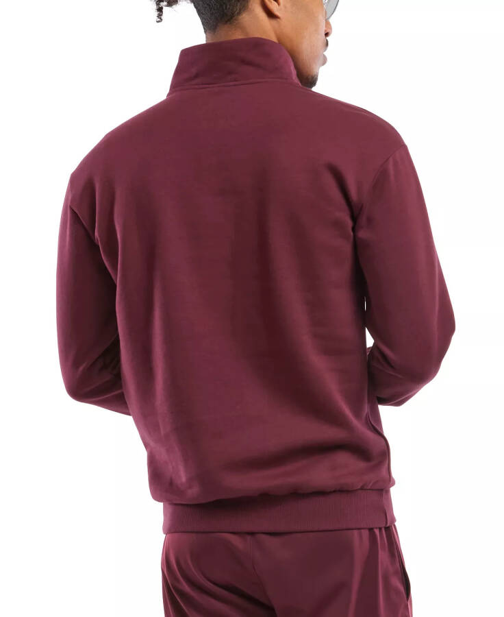 Men's Identity Regular-Fit Quarter-Zip Fleece Sweatshirt Clsc Maroon - 2