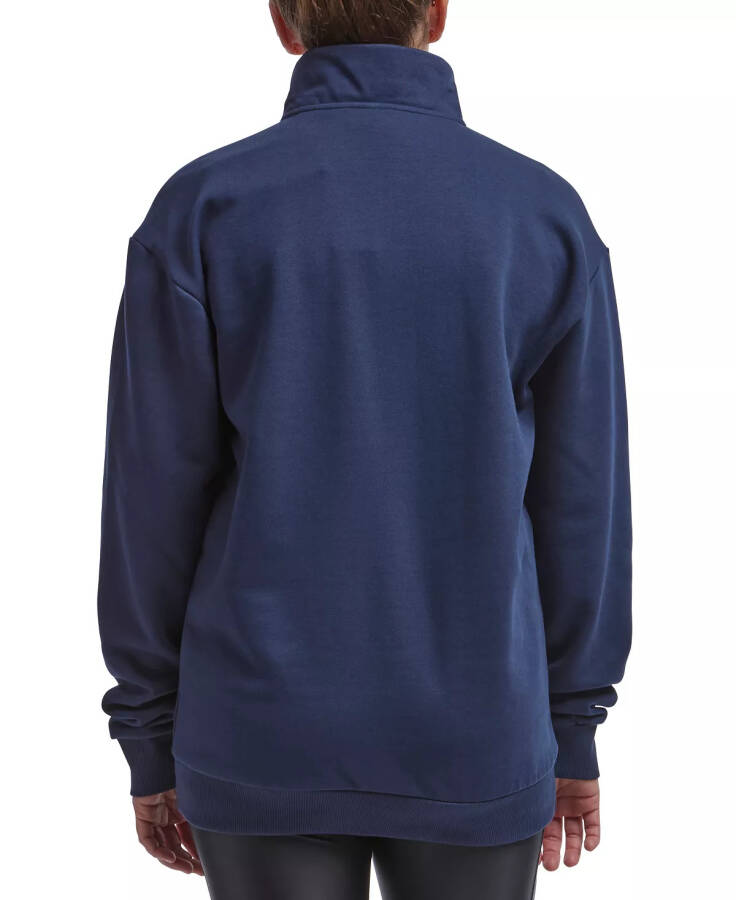 Men's Identity Regular-Fit Quarter-Zip Fleece Sweatshirt Vector Navy - 2