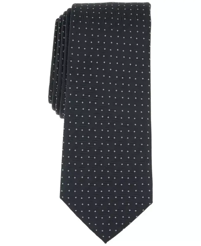 Men's Inari Solid Tie, Exclusively at Modazone-Black - 1