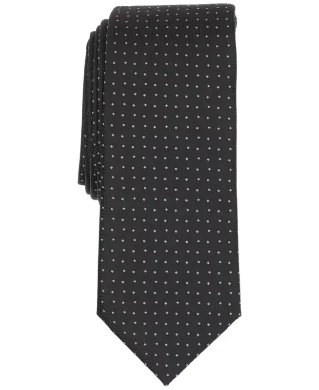 Men's Inari Solid Tie, Exclusively at Modazone - Onyx - ALFANI