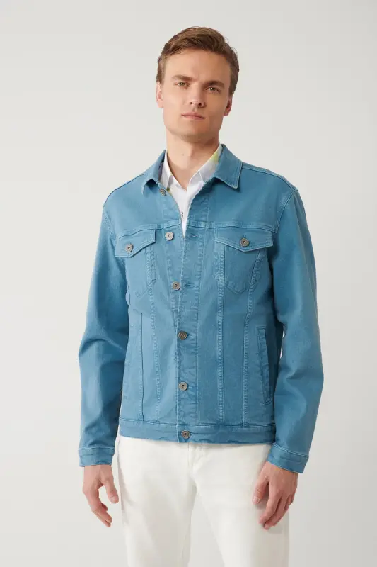 Men's Indigo Denim Jacket - AVVA