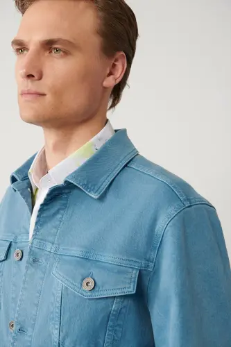 Men's Indigo Denim Jacket - AVVA (1)