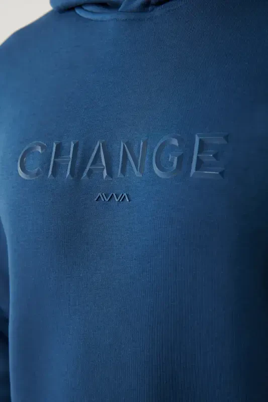 Men's Indigo Hooded Sweatshirt - 5