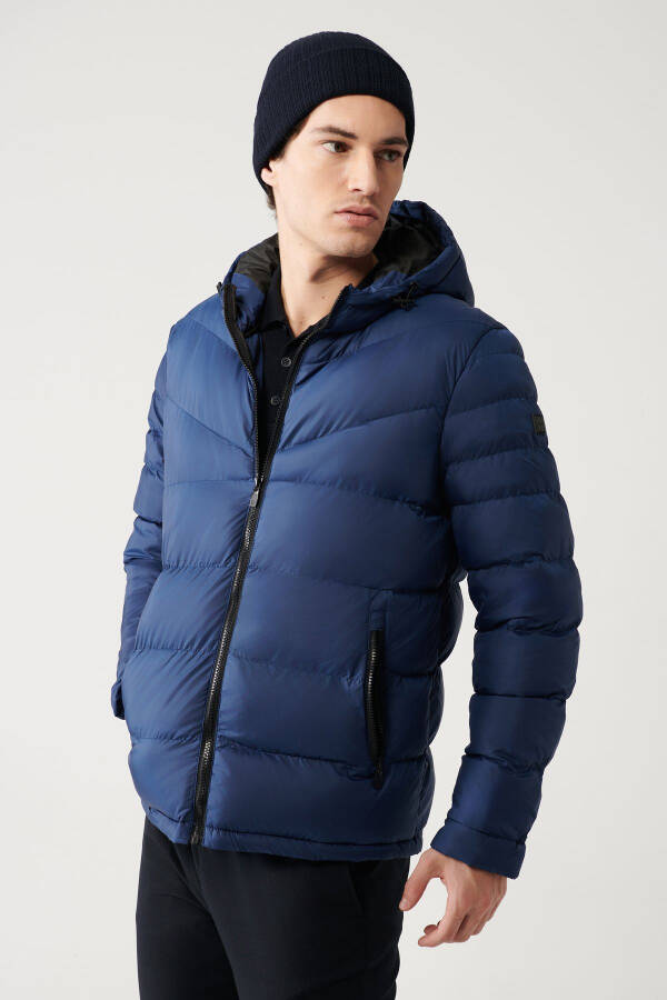 Men's Indigo Puffer Jacket - 7