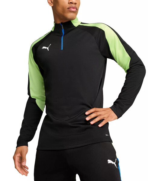 Men's Individual Liga Quarter-Zip Jacket Puma Black-fizzy Apple - 1