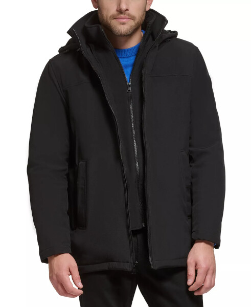 Men’s Infinite Stretch Jacket With Polar Fleece Lined Bib Black - 3