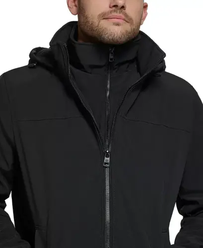 Men’s Infinite Stretch Jacket With Polar Fleece Lined Bib-Black - 6