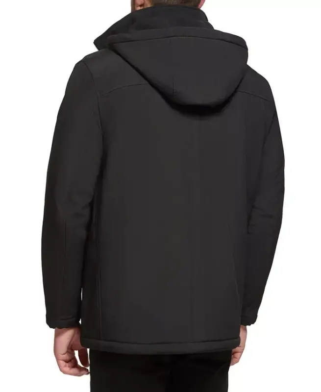 Men’s Infinite Stretch Jacket With Polar Fleece Lined Bib-Black - 2