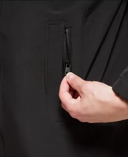 Men’s Infinite Stretch Jacket With Polar Fleece Lined Bib-Black - 5