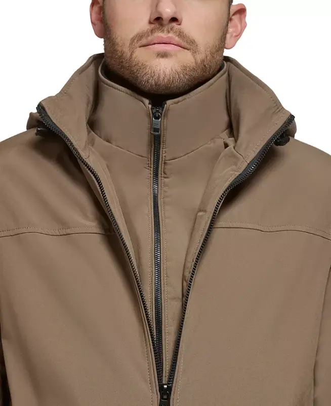 Men’s Infinite Stretch Jacket With Polar Fleece Lined Bib - Dark Tan - 6