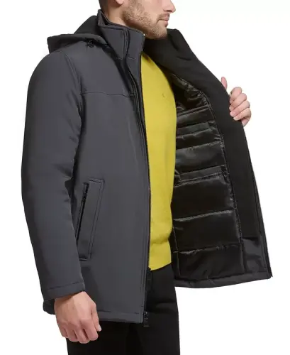 Men’s Infinite Stretch Jacket With Polar Fleece Lined Bib-Iron - 3