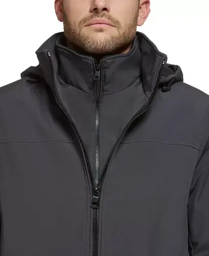 Men’s Infinite Stretch Jacket With Polar Fleece Lined Bib-Iron - 4
