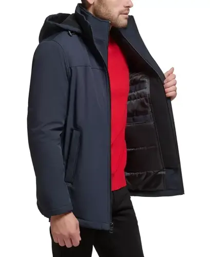 Men’s Infinite Stretch Jacket With Polar Fleece Lined Bib-True Navy - 3