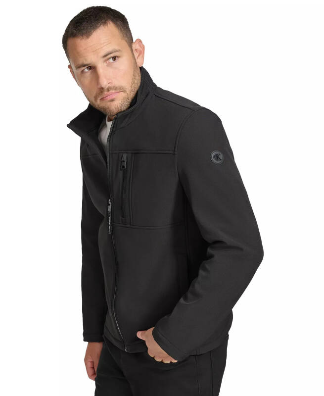 Men's Infinite Stretch Soft Shell Jacket-Black - 4