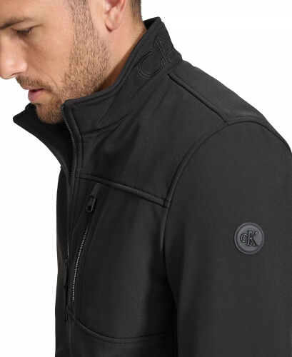 Men's Infinite Stretch Soft Shell Jacket-Black - 5