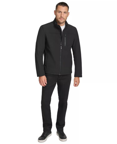 Men's Infinite Stretch Soft Shell Jacket-Black - 7