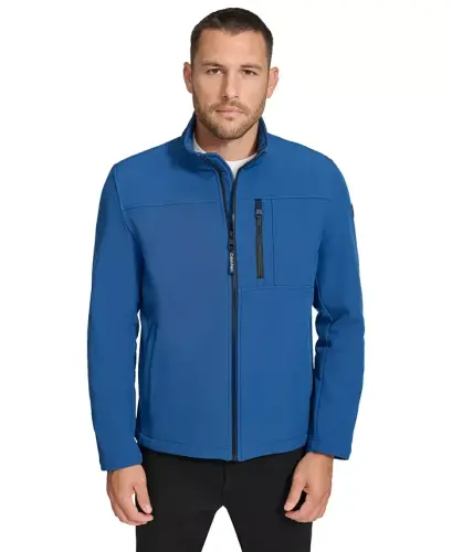 Men's Infinite Stretch Soft Shell Jacket-Blue Edge 