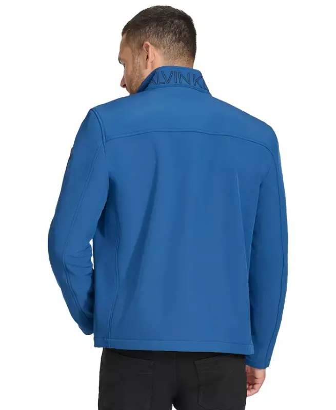 Men's Infinite Stretch Soft Shell Jacket-Blue Edge - 2