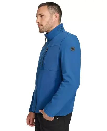 Men's Infinite Stretch Soft Shell Jacket-Blue Edge - 3