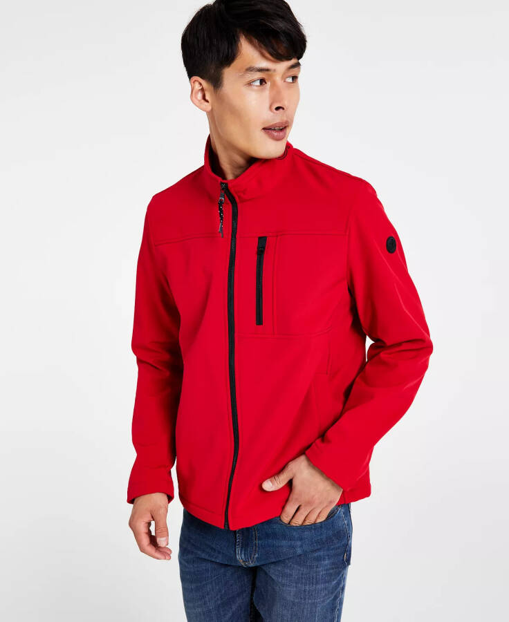 Men's Infinite Stretch Soft Shell Jacket Deep Red - 1