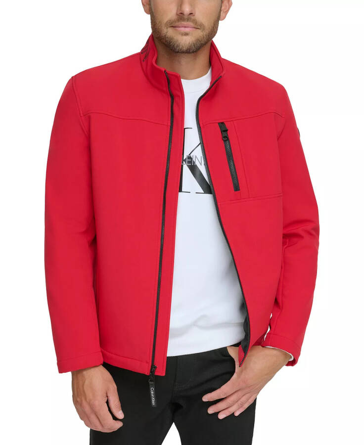 Men's Infinite Stretch Soft Shell Jacket Deep Red - 8