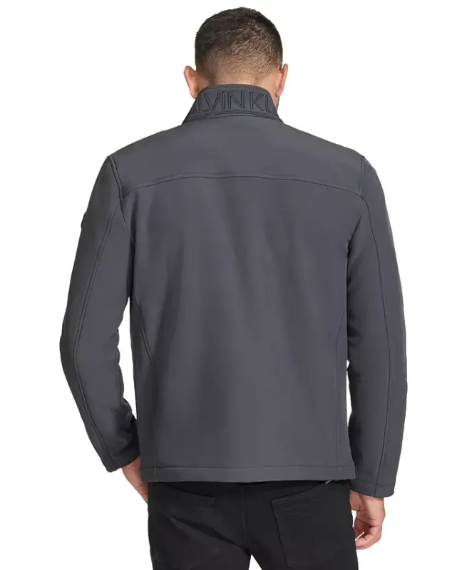 Men's Infinite Stretch Soft Shell Jacket-Iron - 2