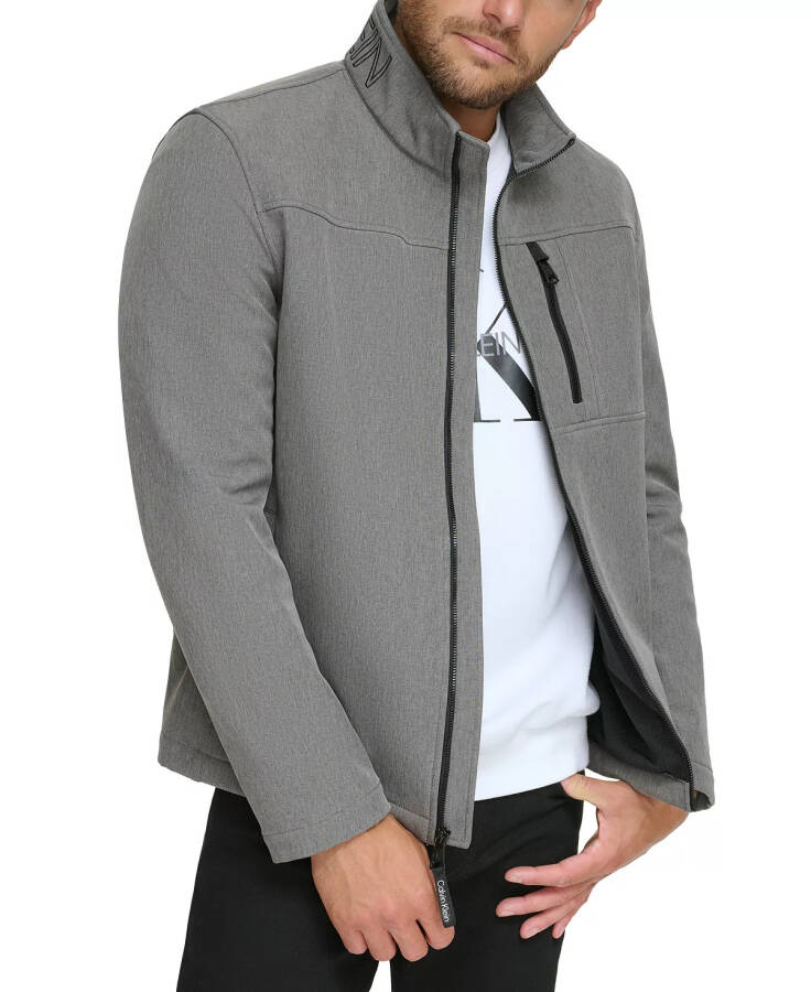 Men's Infinite Stretch Soft Shell Jacket Light Grey Heather - 8