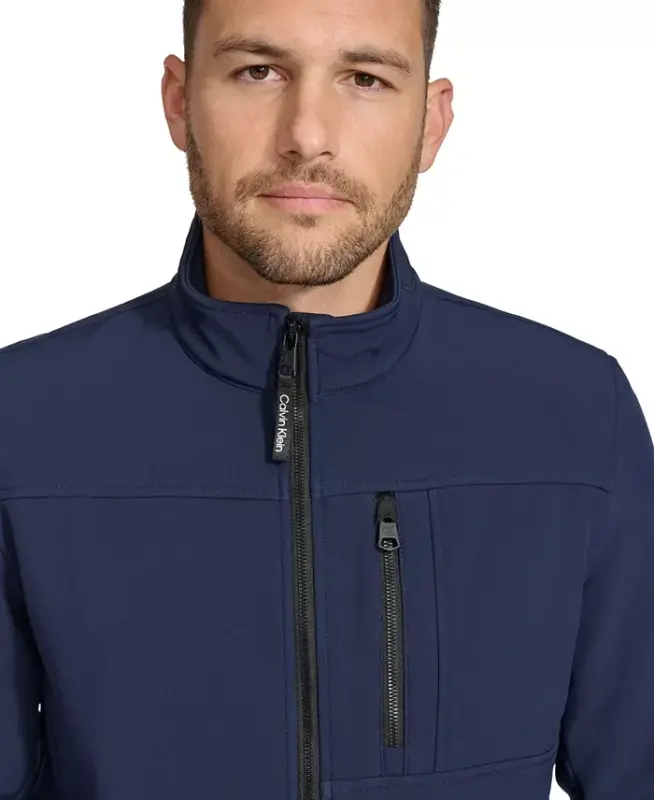 Men's Infinite Stretch Soft Shell Jacket-New Navy - 2