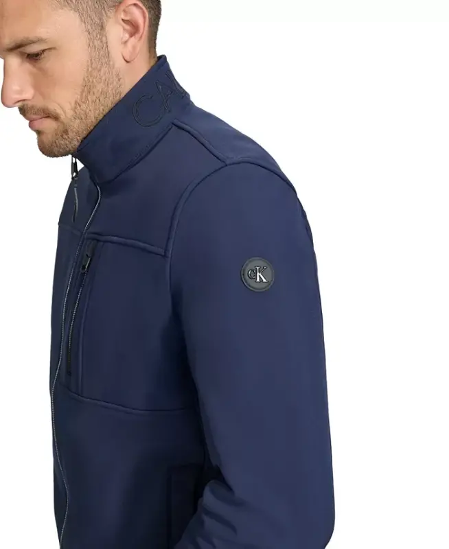 Men's Infinite Stretch Soft Shell Jacket-New Navy - 4
