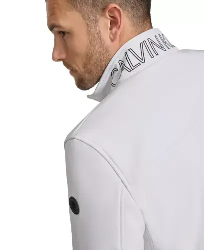 Men's Infinite Stretch Soft Shell Jacket-White - 5