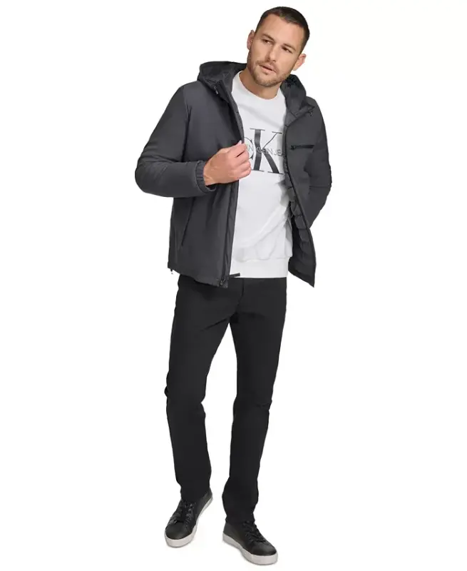 Men's Infinite Stretch Water-Resistant Hooded Jacket - 6