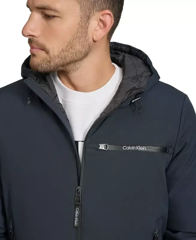 Men's Infinite Stretch Water-Resistant Hooded Jacket - 5
