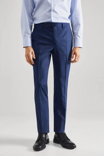 Men's Ink Blue Trousers - 2