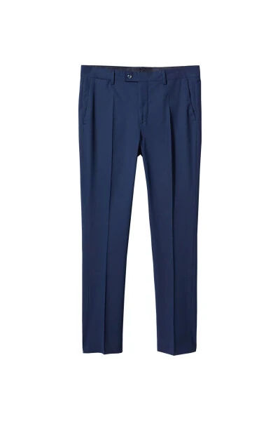 Men's Ink Blue Trousers - 4