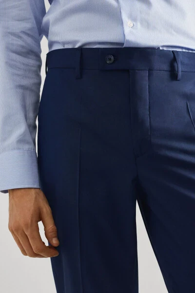 Men's Ink Blue Trousers - 5