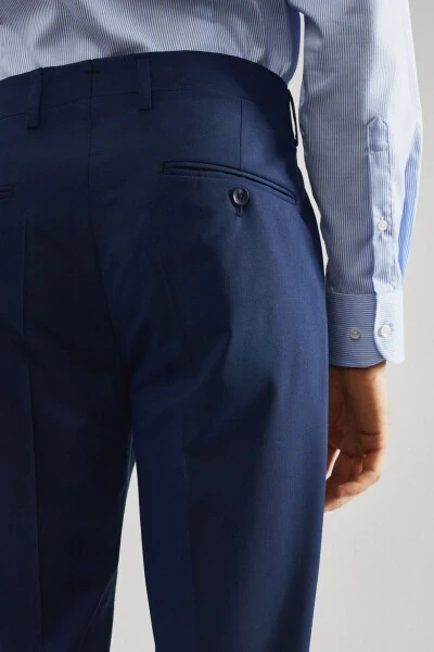 Men's Ink Blue Trousers - 6