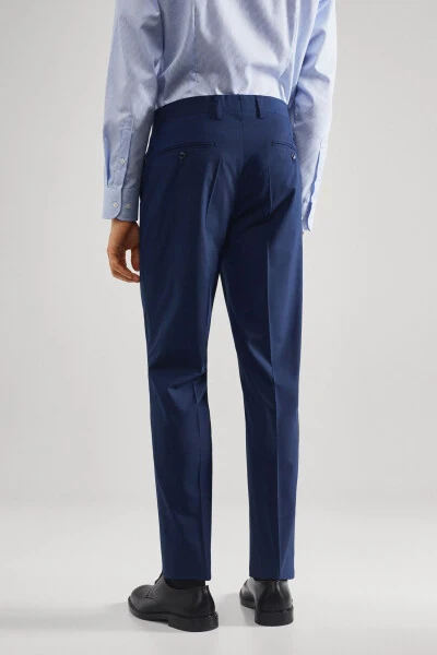 Men's Ink Blue Trousers - 8