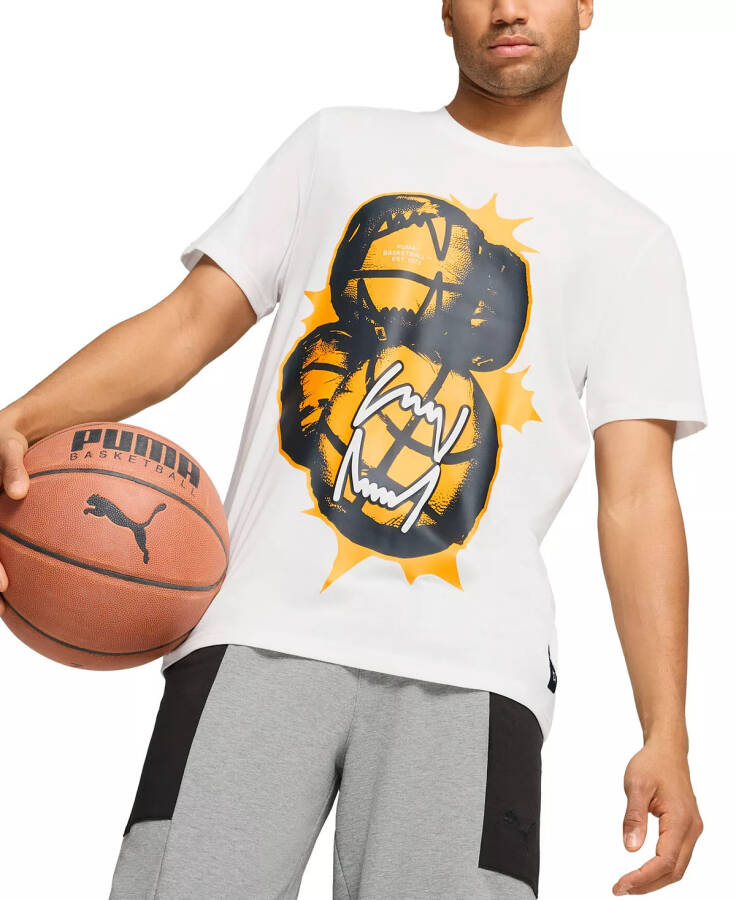 Men's Instant Replay I Basketball Graphic T-Shirt White - 1