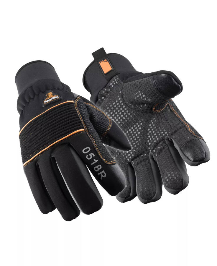 Men's Insulated Lined PolarForce Gloves with Grip Assist Black - 1